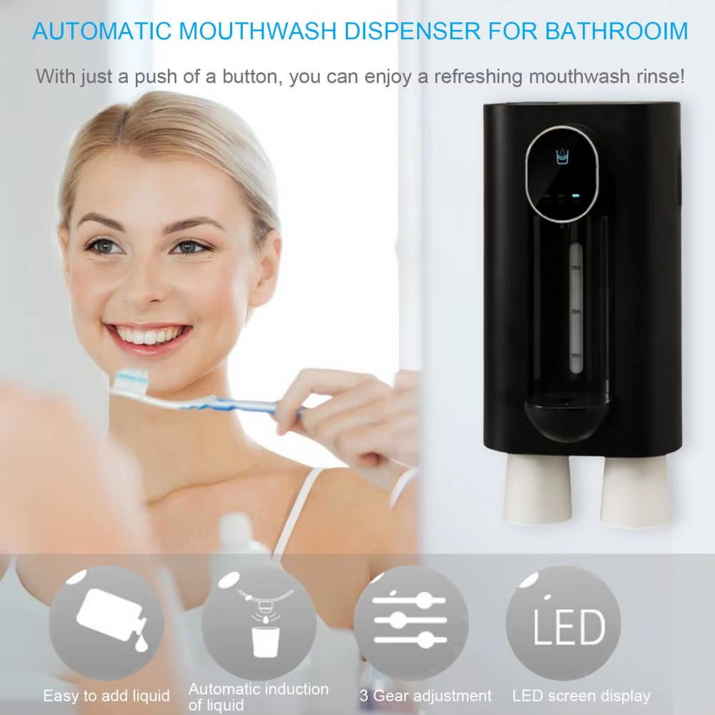 540ML Automatic Automatic Mouthwash Water Dispenser Smart Induction Wall Hanging Oral Irrigator Care Mouthwash Machine